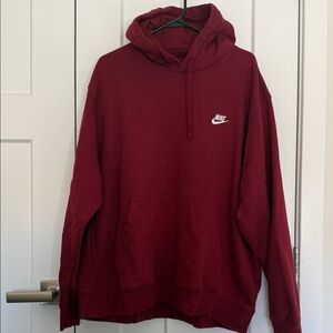Nike Men's Maroon Hoodie